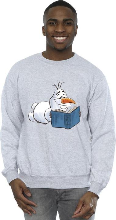 Actual product image Disney Mens Frozen Olaf Reading Sweatshirt (L)
