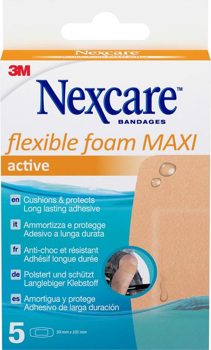 Immagine prodotto Nexcare Flexible Foam Maxi Active 50x101mm (5 x)