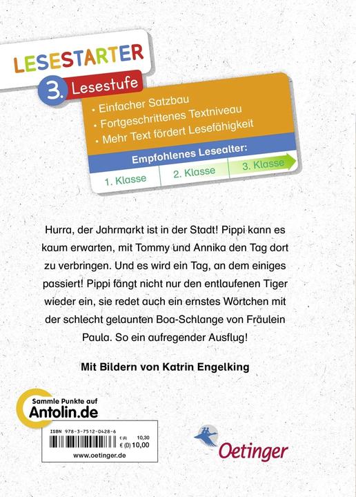 Produktbild Pippi geht auf den Jahrmarkt (Deutsch, Astrid Lindgren, Katrin Engelking, 2023)