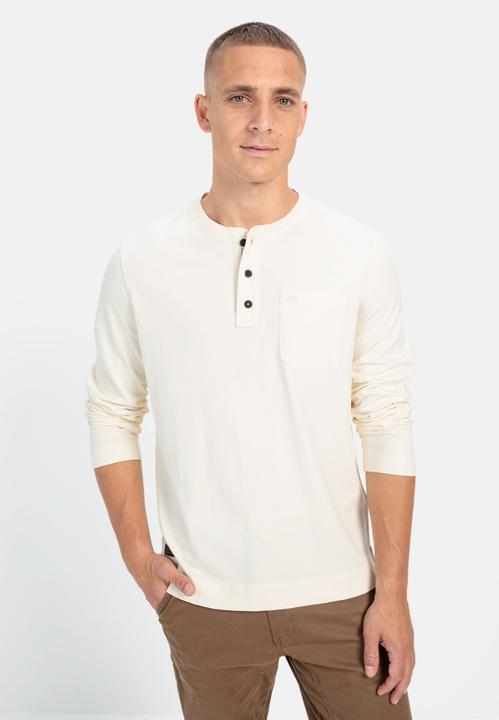 Actual product image Camel Active Long sleeve henley made from organic cotton (L)