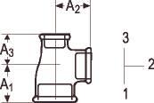 Actual product image Georg Fischer Tea sort 1 x 1/2 x 1/2
