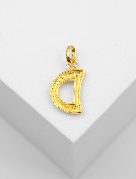 Actual product image Muau Letter (750/18 K Yellow gold)