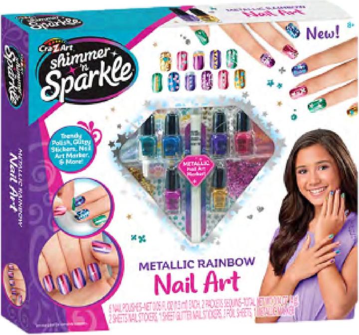 Actual product image Jazwares Shimmer 'n Sparkle Metallic Rainbow Nail Art