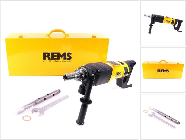 Produktbild Rems Picus DP Diamant Kernbohrmaschine Basic Pack ( 180016 R220 ) + 5 tlg. Zubehör Set + Koffer (Netzbetrieb)