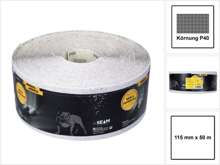 Actual product image Mirka BASECUT Sanding Paper 115 mm x 50 m P40 Sanding Roll ( 2251100140N ) Universal Sanding Paper (P40)