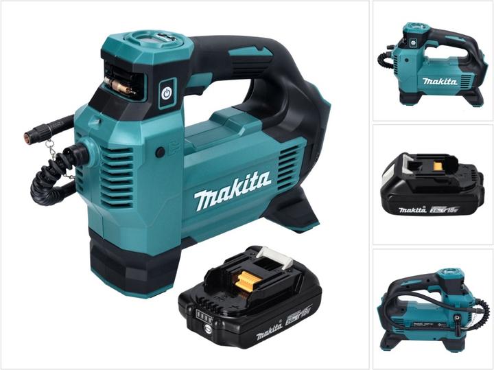Image du produit Makita DMP 181 A1 Compresseur sur batterie 18 V 11,1 bar + 1x batterie 2,0 Ah - sans chargeur (11.10 bar)