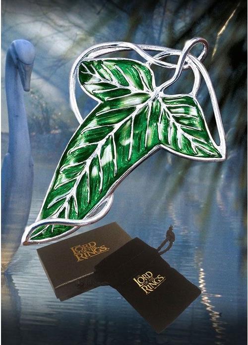 Image du produit Noble Collection Broche Feuille du Seigneur des Anneaux (argentée)