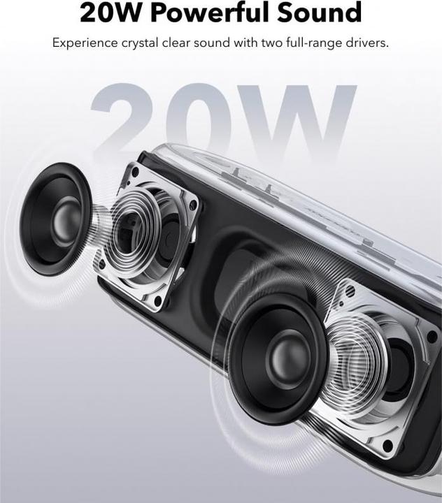 Produktbild soundcore Anker - Wireless Speaker Select 2S (A3171011) - True Wireless Stereo, 20W, IPX7 - Black (16 h)