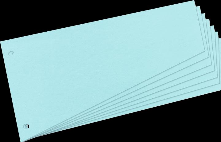 Produktbild Herlitz Trennstreifen, trapezförmig, Manila-Karton, blau für DIN A4, gelocht, 120 x 230 mmn, zur übersichtl