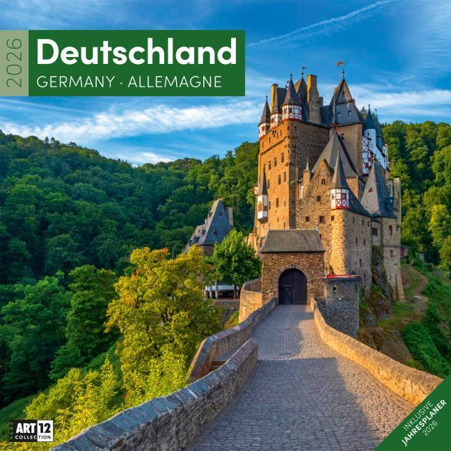 Produktbild Deutschland Kalender 2026 - 30x30 (30 x 30 cm, Deutsch, Italienisch, Französisch, Englisch)