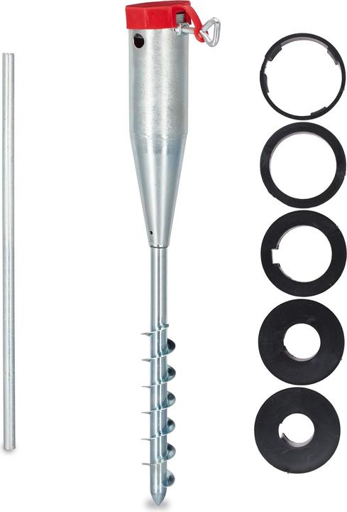 Actual product image Relaxdays Parasol Ground Anchor 25 - 55 mm