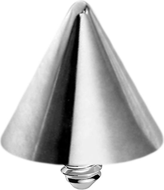 Actual product image Star Piercing Dermal Anchor Cone silver (without brass, Titanium G23)