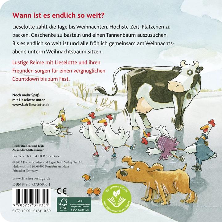 Image du produit Lieselotte feiert Weihnachten (Allemand, Alexander Steffensmeier, 2022)
