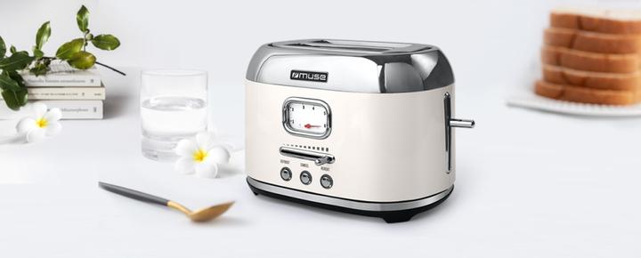 Produktbild Muse MS120 SC Edelstahl Toaster beige