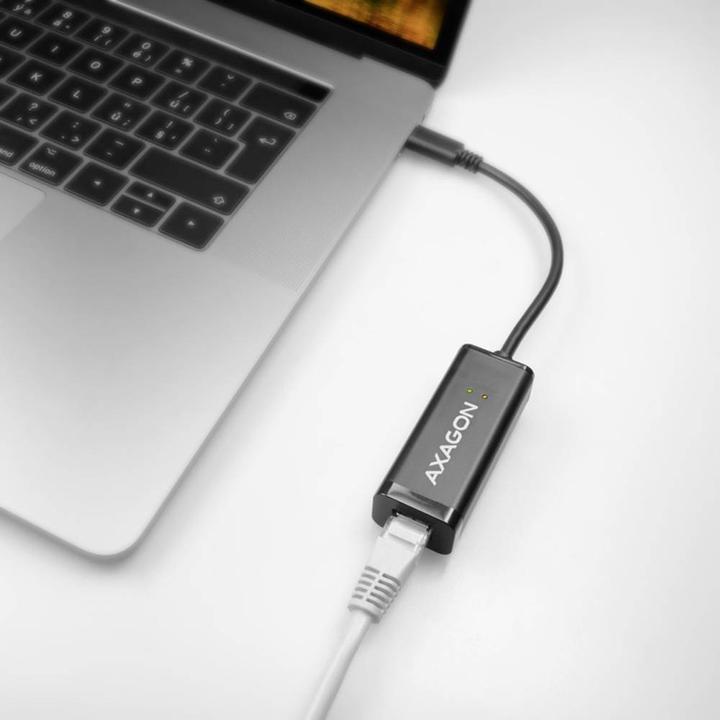 Image du produit Axagon ADE-SRC Adaptateur Gigabit Ethernet 10/100/1000 - USB 3.1 type C (USB-C, RJ45 (1x))
