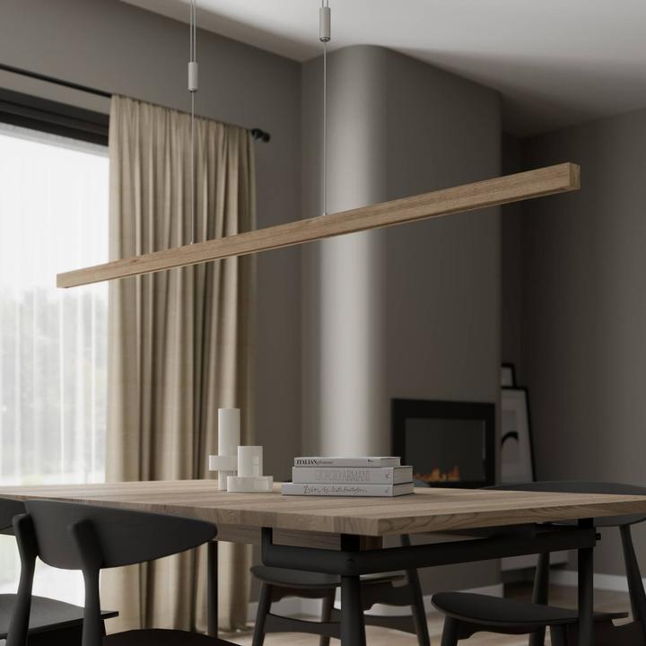 Produktbild Lucande Nora Pendelleuchte Oak/Nickel (3800 lm)