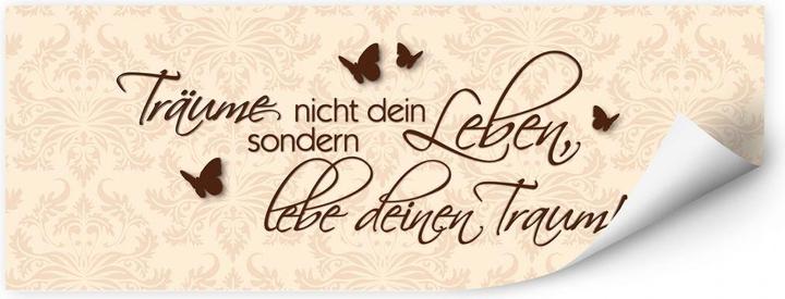 Actual product image Trenddeko Don't dream your life... Brown (120 x 50 cm, 100 x 40 cm)