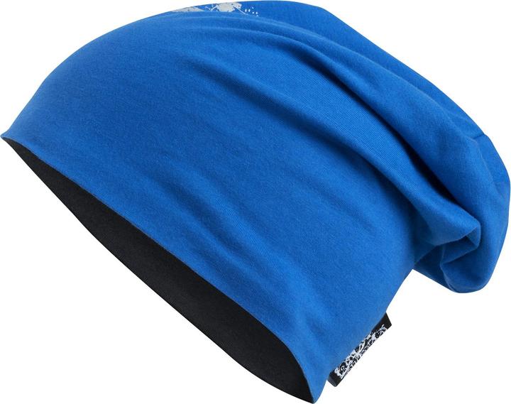 Produktbild SafetyMaker Wende Beanie reflektierend blau/silber