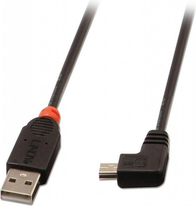 Produktbild Lindy USB Kabel gewinkelt (2 m, USB 2.0)