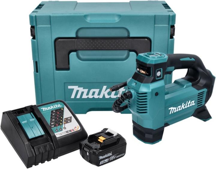 Produktbild Makita DMP 181 RF1J Akku Kompressor 18 V 11,1 bar + 1x Akku 3,0 Ah + Ladegerät + Makpac (11.10 Bar)