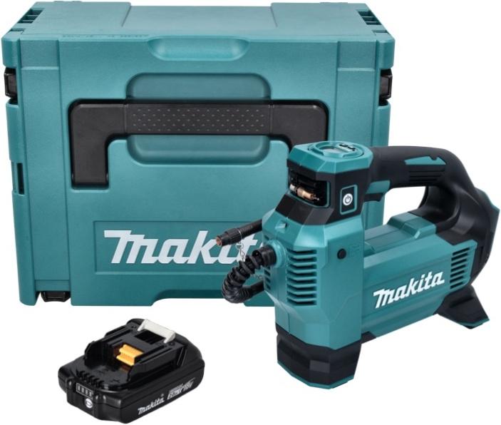 Produktbild Makita DMP 181 A1J Akku Kompressor 18 V 11,1 bar + 1x Akku 2,0 Ah + Makpac - ohne Ladegerät (11.10 Bar)