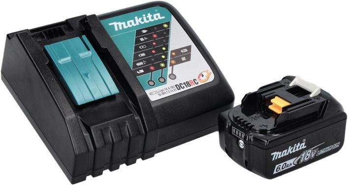 Actual product image Makita DMP 181 RG1 Battery compressor 18 V 11.1 bar + 1x battery 6.0 Ah + charger (11.10 bar)