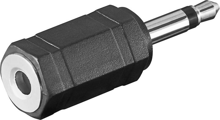Goobay Kopfhörer-Adapter, AUX-Klinke 3,5 mm Mono auf Stereo (Winkeladapter)