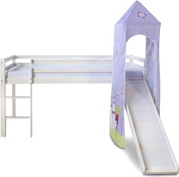 Image du produit Homestyle4u Lit mezzanine avec toboggan et tour (90 x 200 cm)