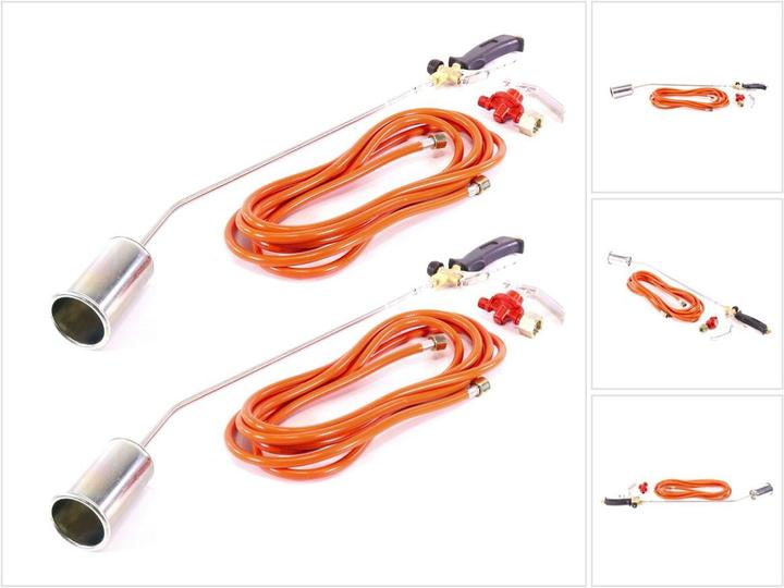 Produktbild Rothenberger ROMAXI ECO Set 2x Anwärmbrenner Set + Schlauch + Regler 1060 °C ( 2x 1500000