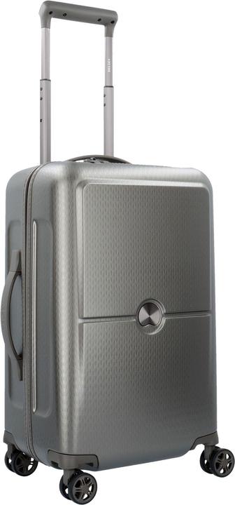 Delsey Turenne 4 Handbagage koffer 55 cm - Zilver (43 l, Handgepäck (bis 50l))