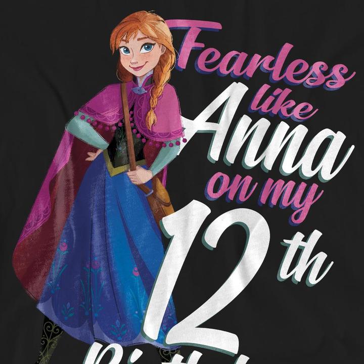 Image du produit Disney Frozen - T-shirt FEARLESS LIKE ANNA - Adulte (XXL)