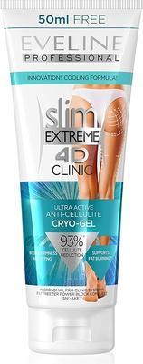 Eveline Cosmetics - Slim Extreme 4D Clinic Ultra Active Anti-Cellulite Cryo-Gel - Firming Gel With (Körperlotion, 250 ml)