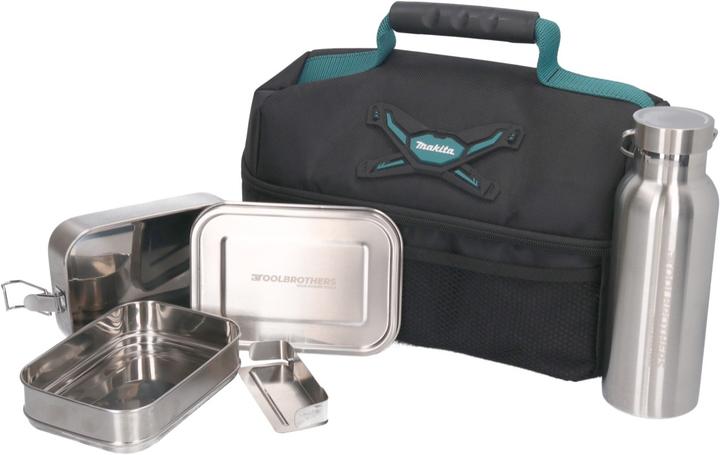Actual product image Makita Toolbrothers lunch pack with insulated bag + Toolbrothers Fan stainless steel lunch box 1340