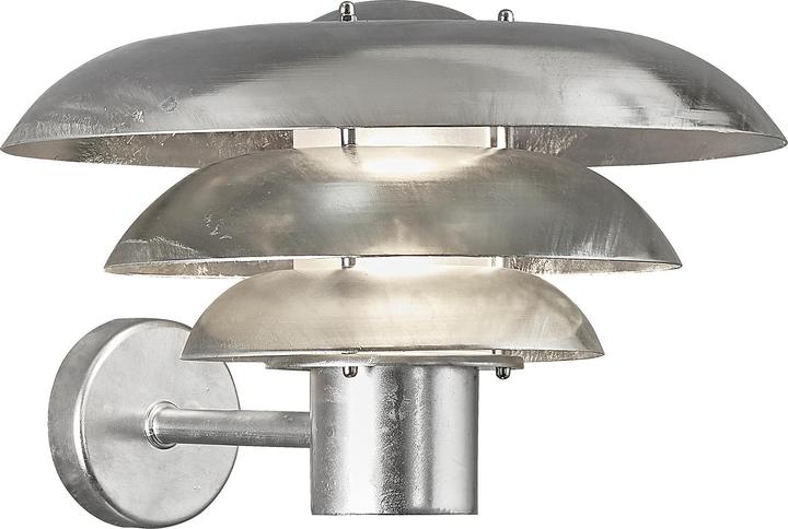 Actual product image Nordlux Kurnos 35, Wall lamp, Galvanised (E27, IP54)