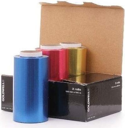 Goldwell Aluminiumfolie Farbig (3 Rollen) 120 mm x 100 m