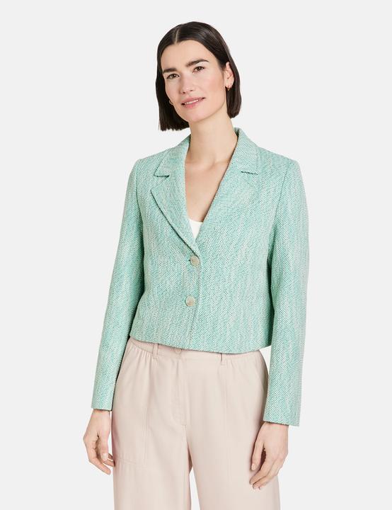 Image du produit Gerry Weber Veste de blazer courte en tissu structuré Blazer manches longues doublé (40)