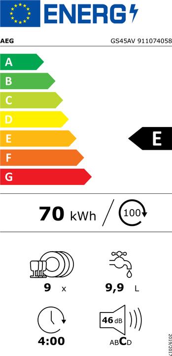 Energie-Label AEG GS45AV