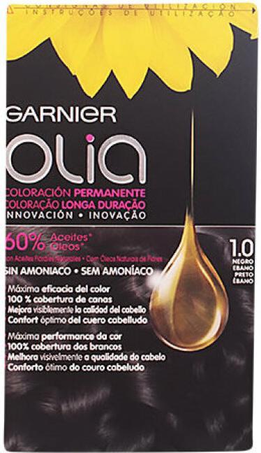 Produktbild Garnier OLIA Coloración Permanente #1,0 Negro Ebano 4 pz (#1,0 Negro Ebano)