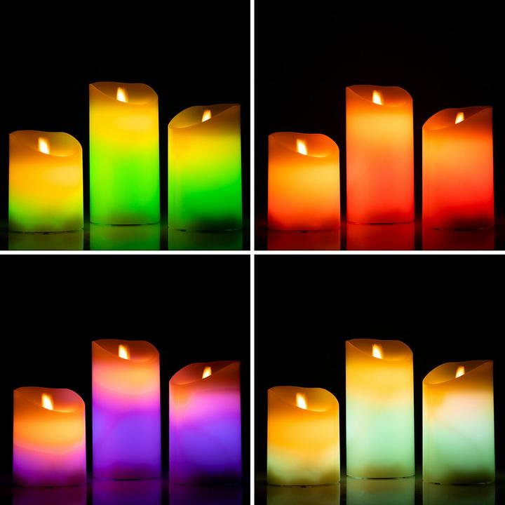 Actual product image InnovaGoods Battery-operated LED light - multicoloured - 3 pcs. (3 x)
