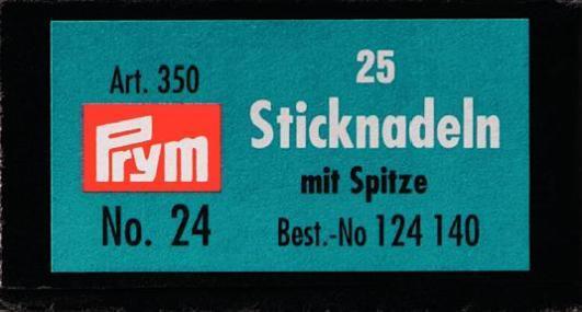Actual product image Prym Embroidery needles with point no. 24, silver 0.80 x 37 mm, letter 25 pcs, steel