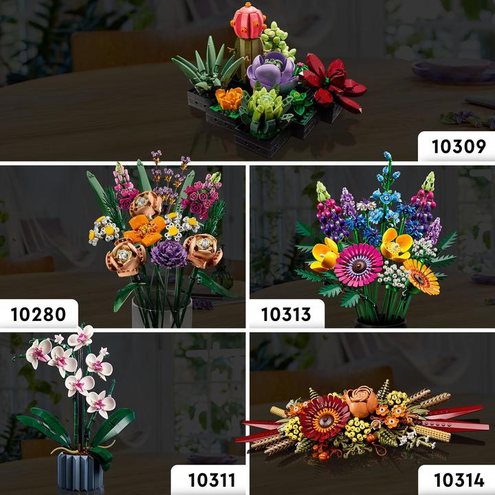 Image du produit LEGO Bouquet de fleurs sauvages (10313, LEGO Icons, LEGO Botanical)