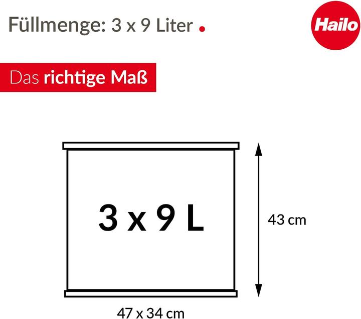 Image du produit Hailo Eco trio Plus (33 l)
