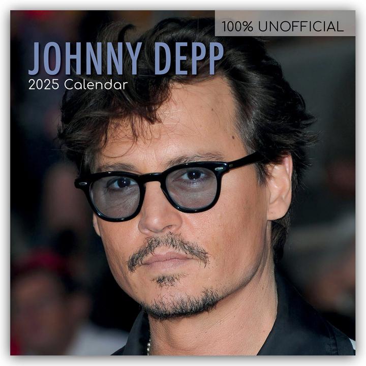 Actual product image Johnny Depp 2025 - 16-month calendar (305 x 305 mm, English, German)