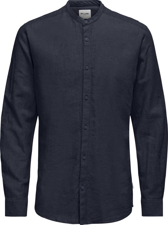 Only & Sons Slim Fit Mandarin Kragen Hemd Hemd