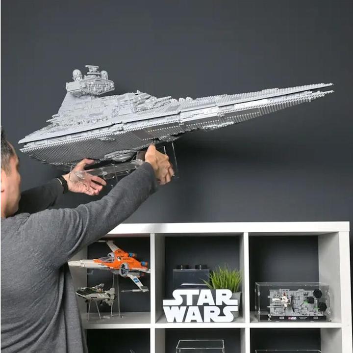 Actual product image iDisplayit Acrylic stand for LEGO® 75252 Star Wars Imperial Star Destroyer
