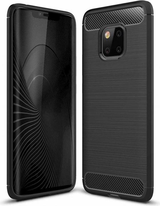 Produktbild Screenguard Huawei Mate 20 Pro Hülle Carbon Brushed Soft TPU (Huawei Mate 20 Pro)
