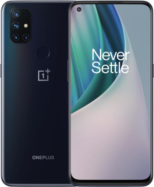 OnePlus Nord N10 (128 GB, Midnight Ice, 6.49", Hybrid Dual SIM, 64 Mpx, 5G)