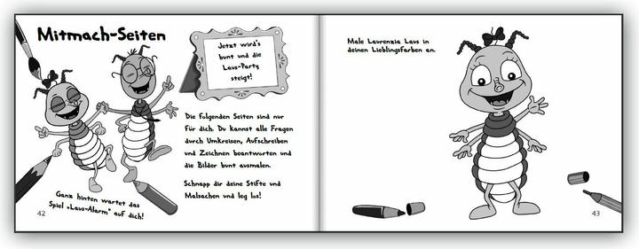Actual product image Familie Laus zieht aus! Das fröhlich illustrierte Vorlese- und Mitmachbuch zum Thema Kopfläuse (German, Heike Georgi, Roswitha Schweizer, Sigrun Eder, 2022)