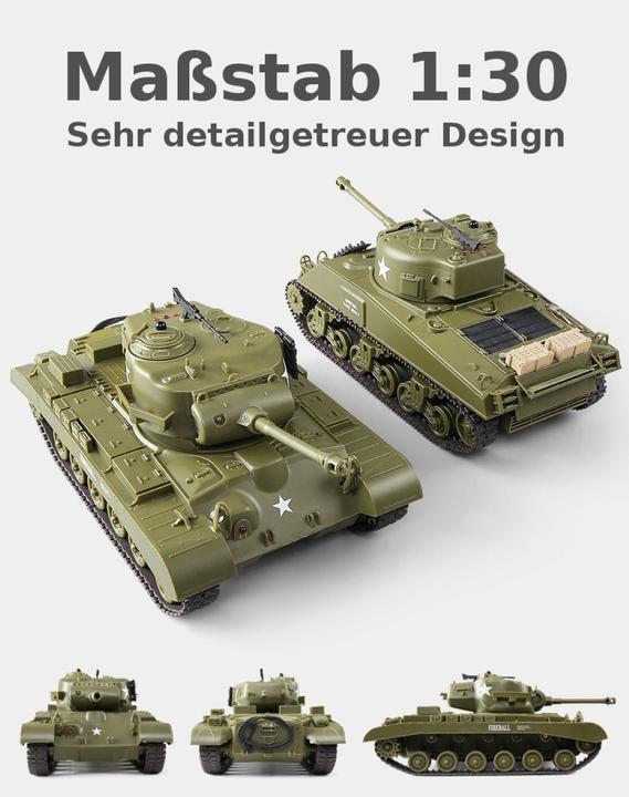 Immagine prodotto Es-toys Heng Long RC Tank Battle Set di 2 1:30