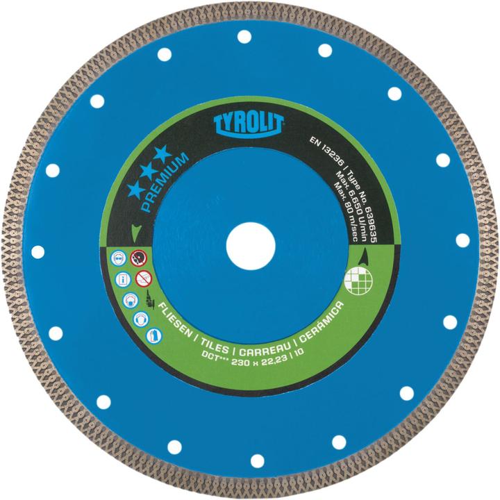 Actual product image Tyrolit Table saw blade DCT Ø 200 mm Bore 35 mm DCT 1.6 mm 10.0 mm